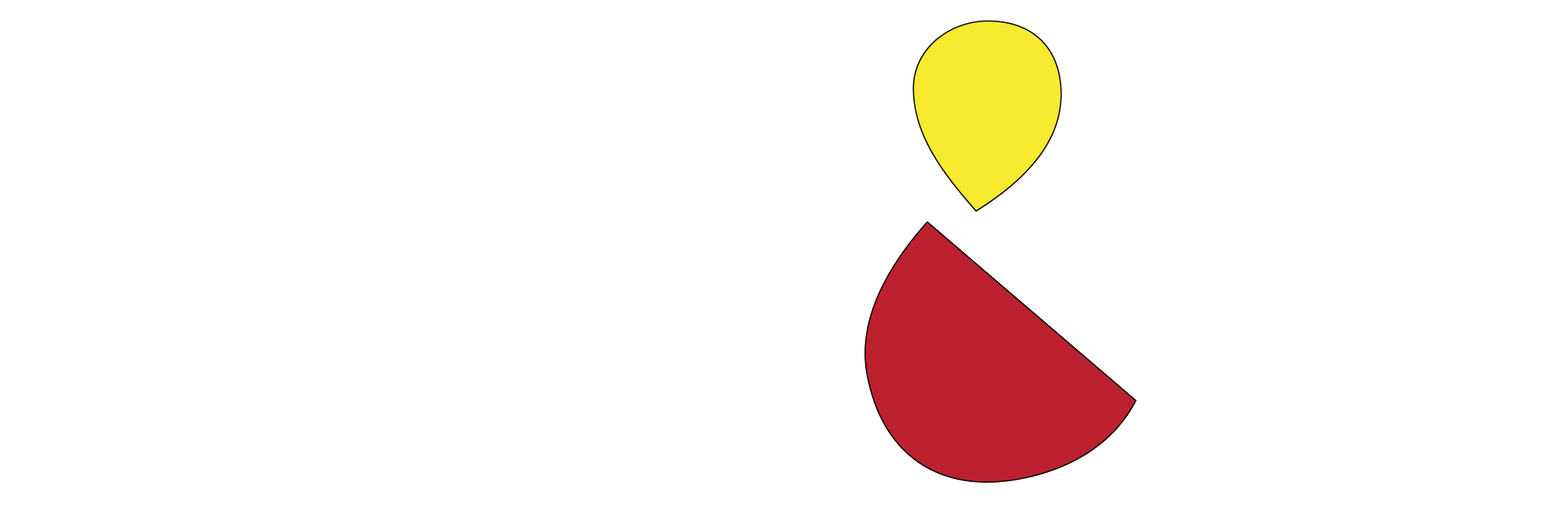 Yellow and Red width=